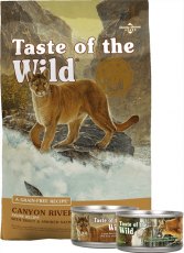 Taste of the Wild Canyon River Salmon + 2 latas 2.27kg